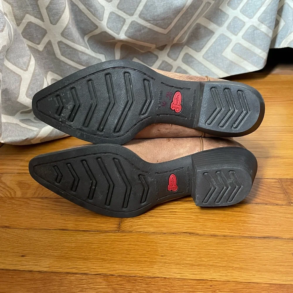 Justin McKayla Leather Cowboy/Western Boots - Picture 11 of 14